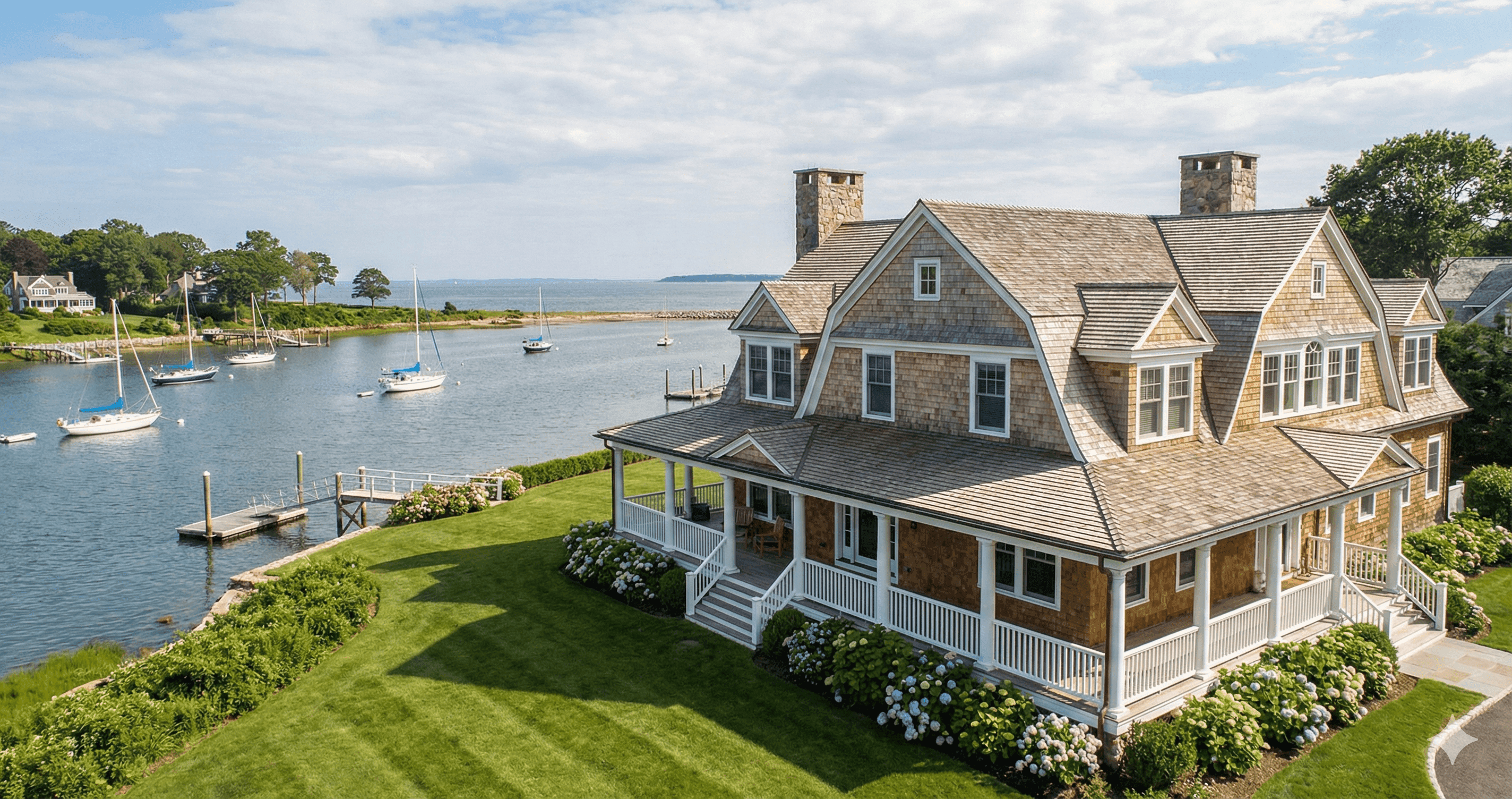 Greenwich and Darien Connecticut coastal towns