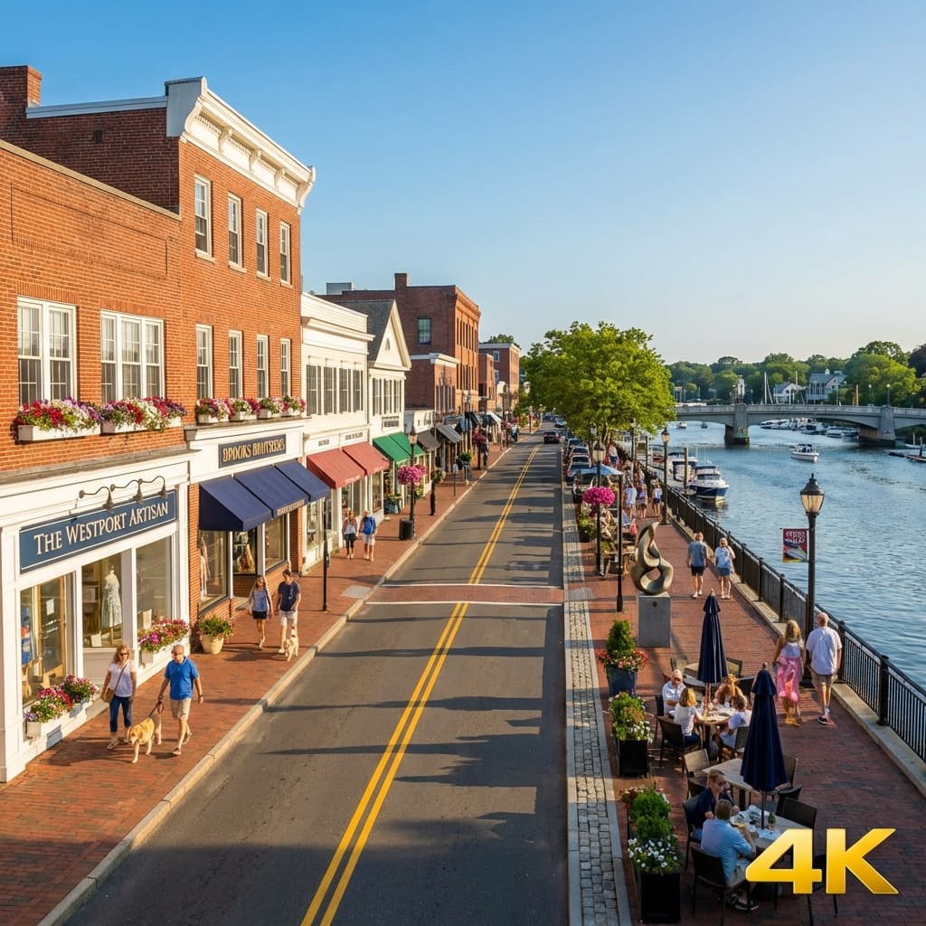 Artsy downtown in Westport CT